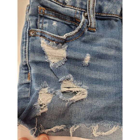 American Eagle Outfitters Super Stretch, Super Low Shortie - Distressed Size 0. - Picture 2 of 11